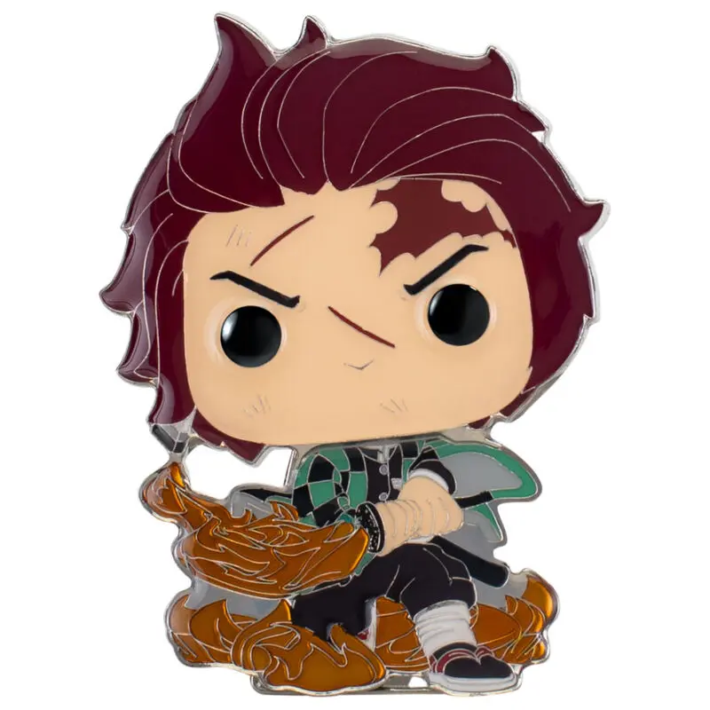 Demon Slayer Kimetsu No Yaiba Tanjiro Kamado Big Enamel POP Pin 10cm termékfotó