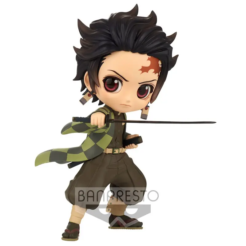 Kimetsu No Yaiba Demon Slayer Tanjiro Kamado Q posket figura 14cm termékfotó