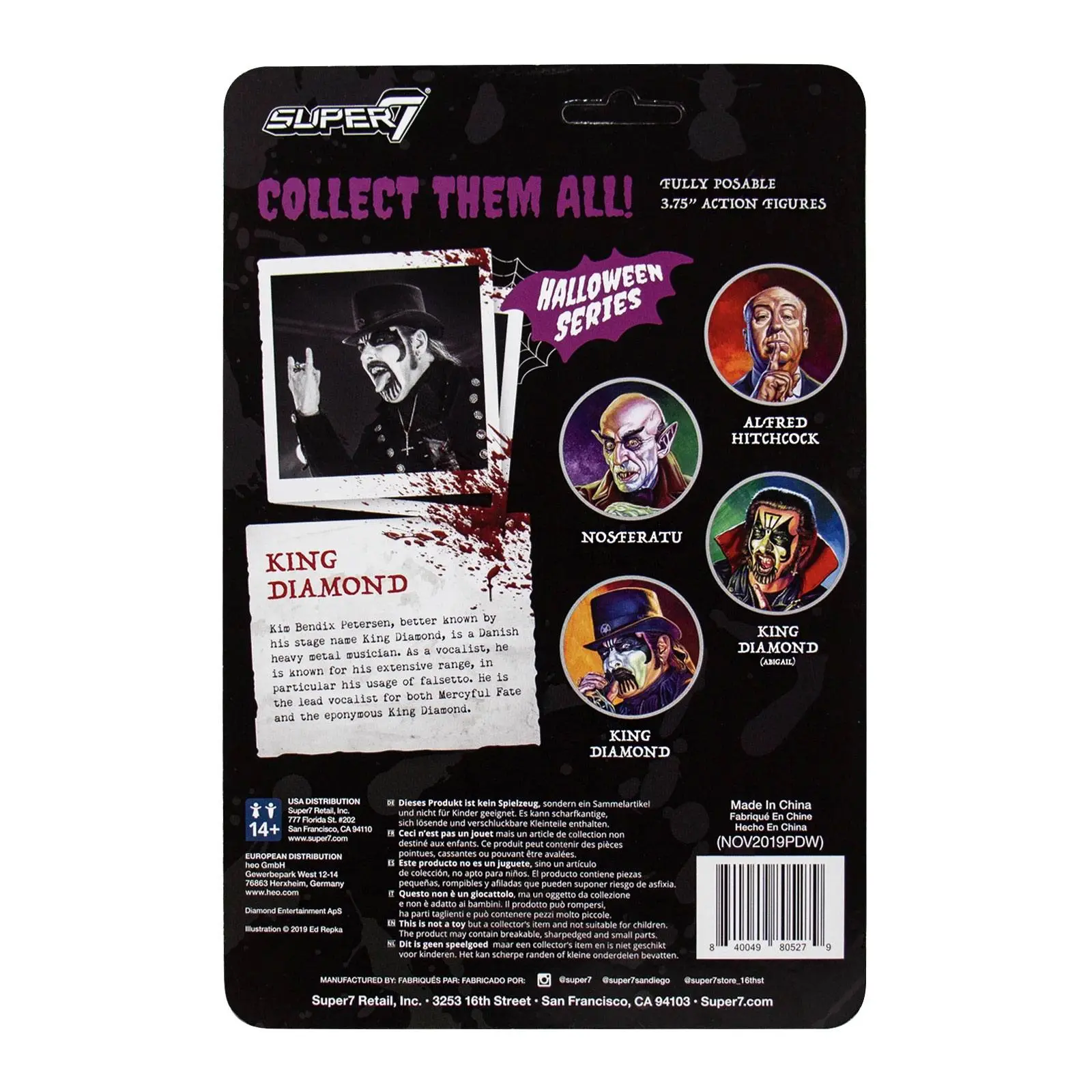 King Diamond ReAction Top sapka akciófigura 10 cm termékfotó