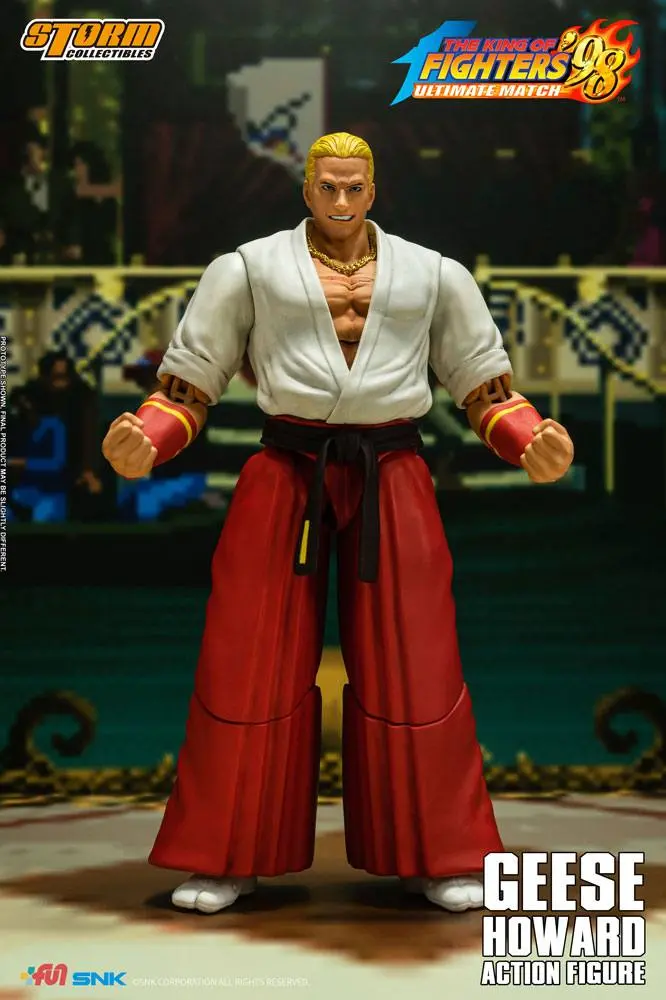 King of Fighters '98: Ultimate Match 1/12 Geese Howard akciófigura 18 cm termékfotó