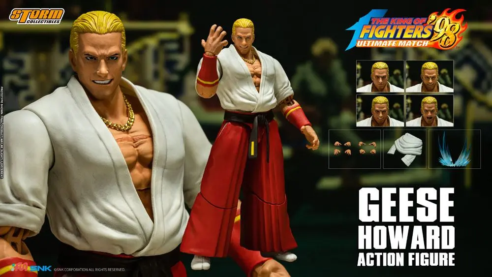 King of Fighters '98: Ultimate Match 1/12 Geese Howard akciófigura 18 cm termékfotó