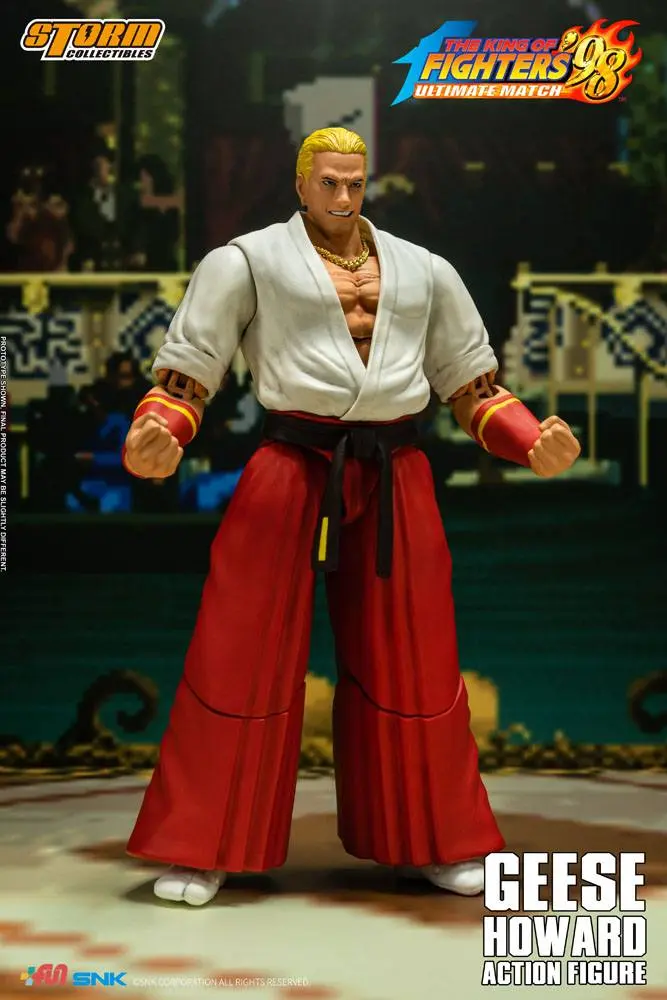 King of Fighters '98: Ultimate Match 1/12 Geese Howard akciófigura 18 cm termékfotó