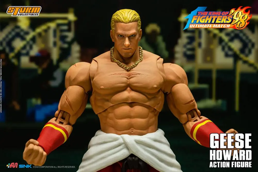 King of Fighters '98: Ultimate Match 1/12 Geese Howard akciófigura 18 cm termékfotó