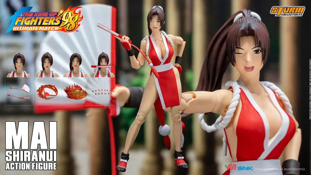 King of Fighters '98: Ultimate Match 1/12 Mai Shiranui akciófigura 18 cm termékfotó