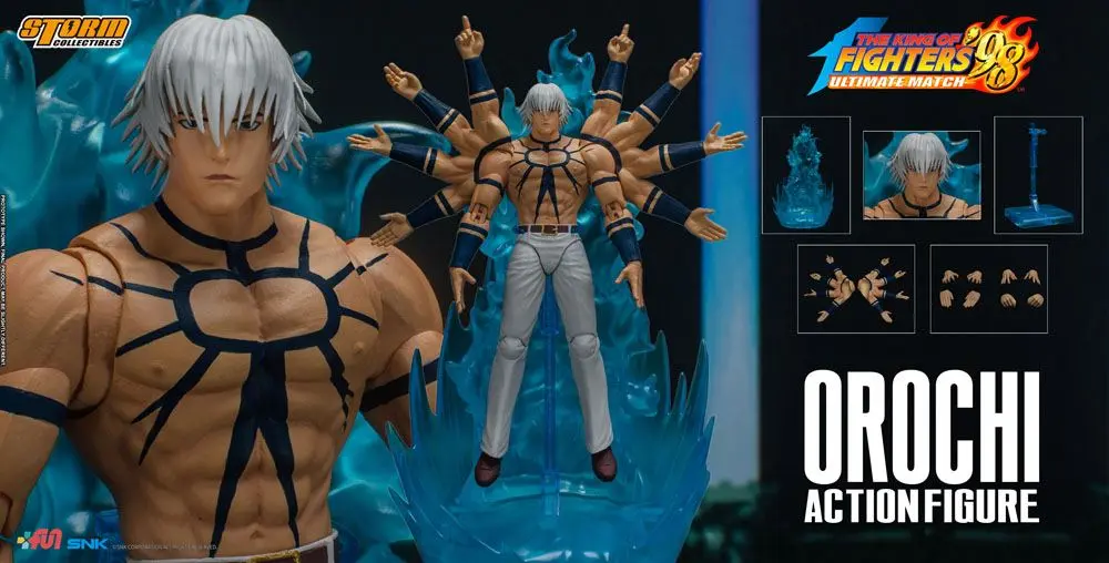 King of Fighters '98: Ultimate Match 1/12 Orochi Hakkesshu akciófigura 17 cm termékfotó