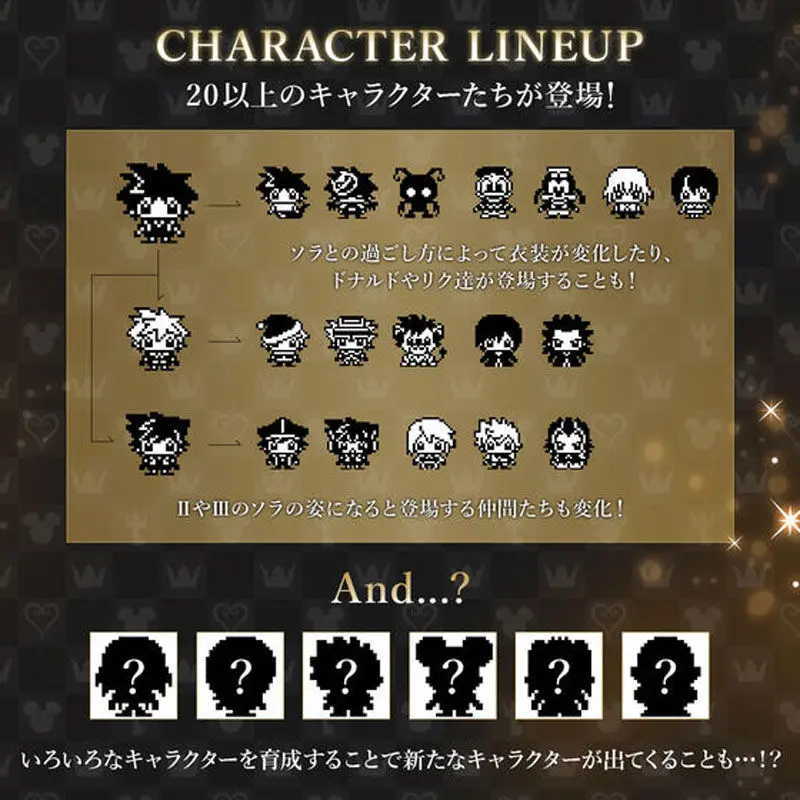 Kingdom Hearts Dark Mode 20th Anniversary Tamagotchi termékfotó