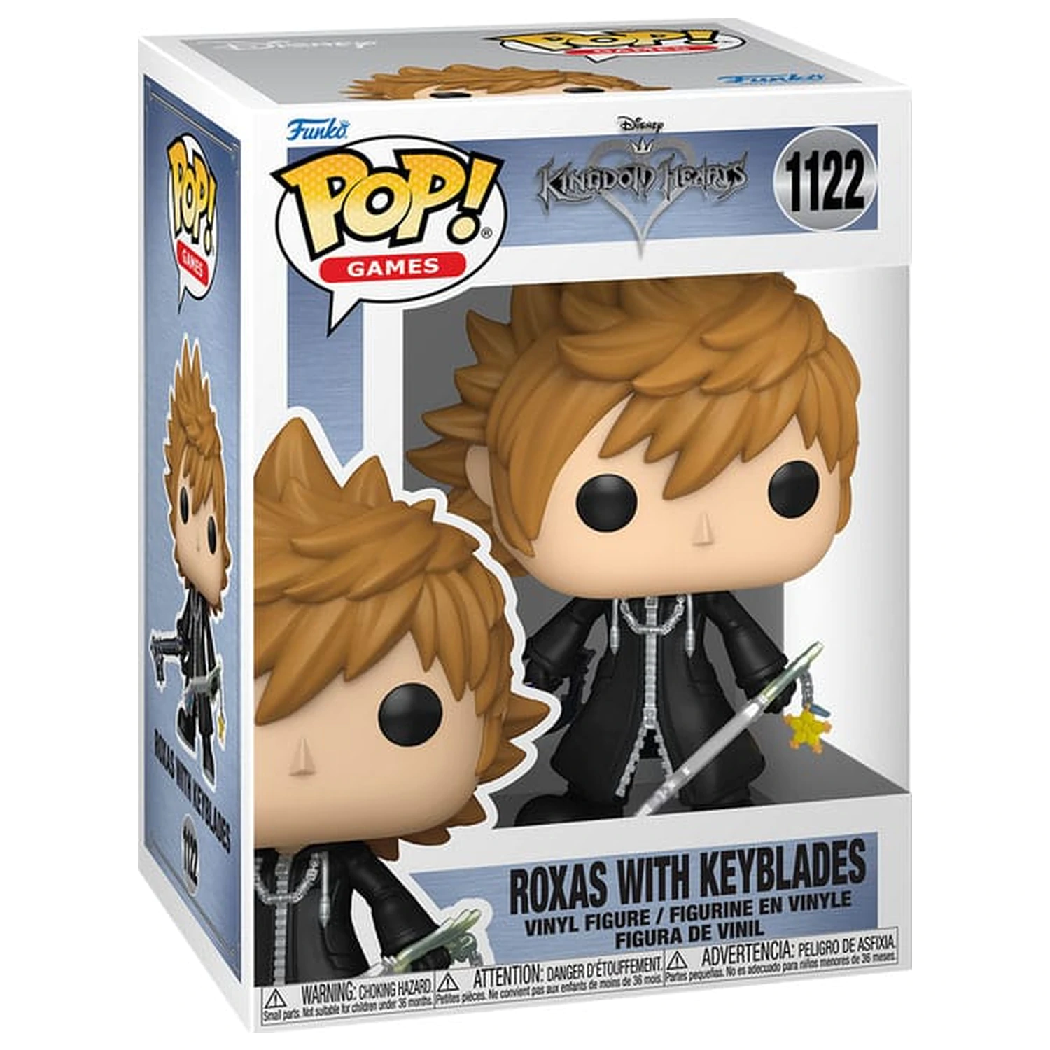 Kingdom Hearts Funko POP! Games Vinyl figura Roxas w/Keyblades 9 cm termékfotó