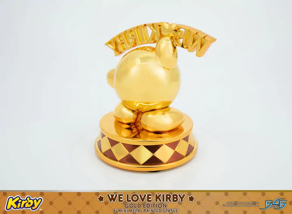 Kirby DieCast We Love Kirby Gold Edition szobor figura 10 cm termékfotó