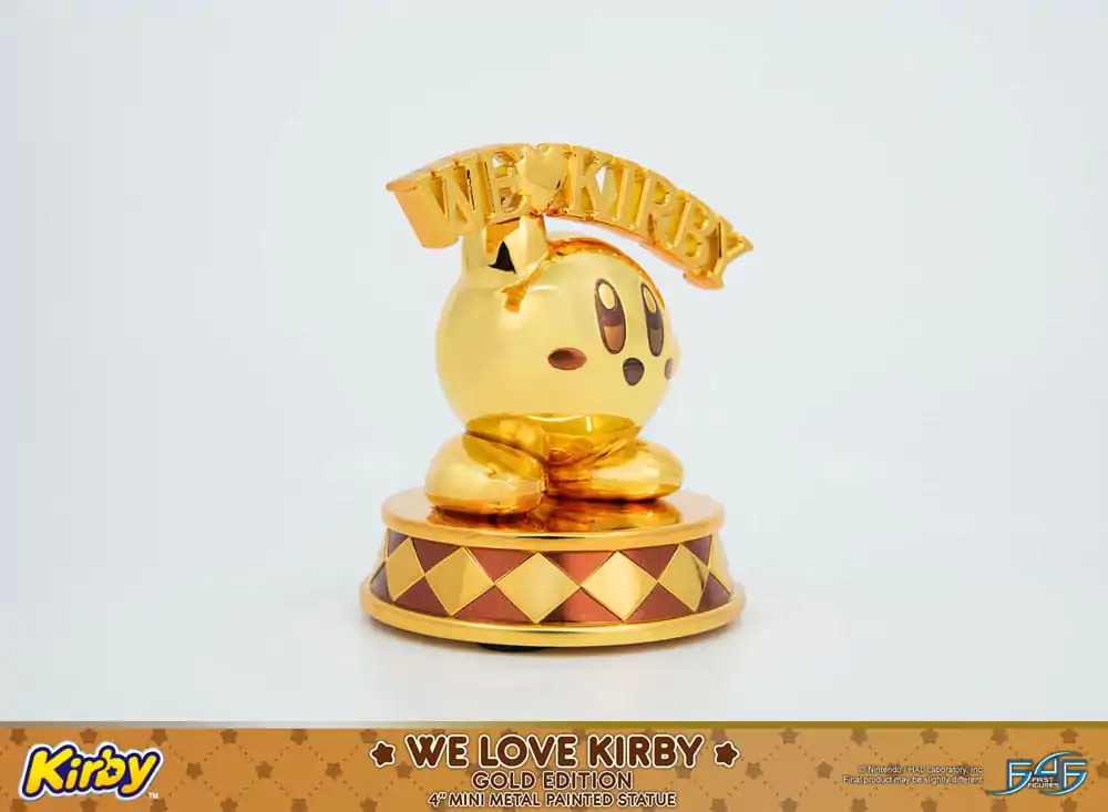 Kirby DieCast We Love Kirby Gold Edition szobor figura 10 cm termékfotó