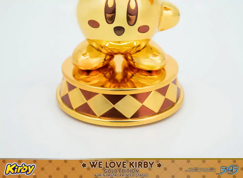 Kirby DieCast We Love Kirby Gold Edition szobor figura 10 cm termékfotó