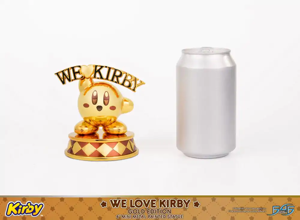 Kirby DieCast We Love Kirby Gold Edition szobor figura 10 cm termékfotó