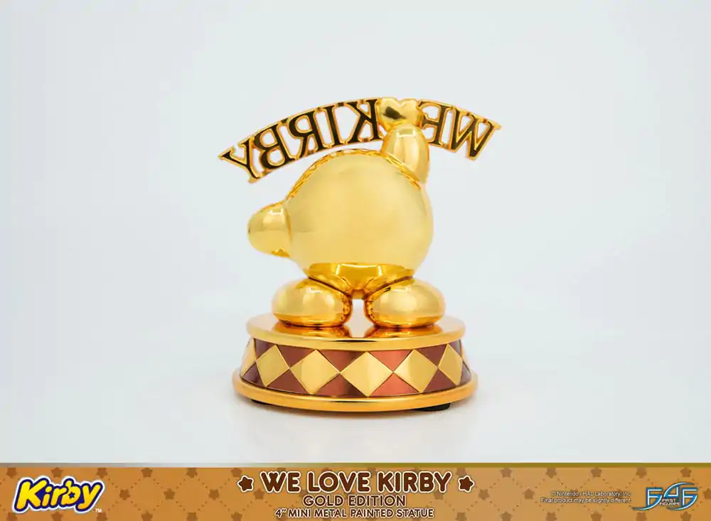 Kirby DieCast We Love Kirby Gold Edition szobor figura 10 cm termékfotó