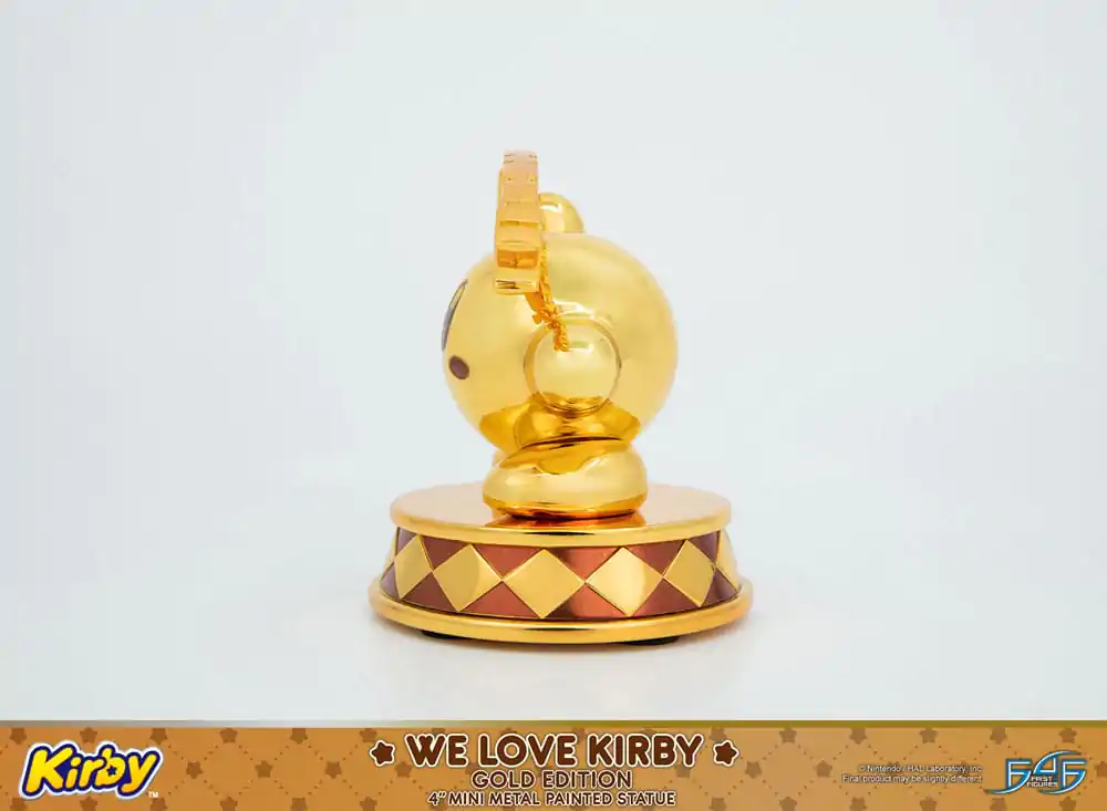 Kirby DieCast We Love Kirby Gold Edition szobor figura 10 cm termékfotó