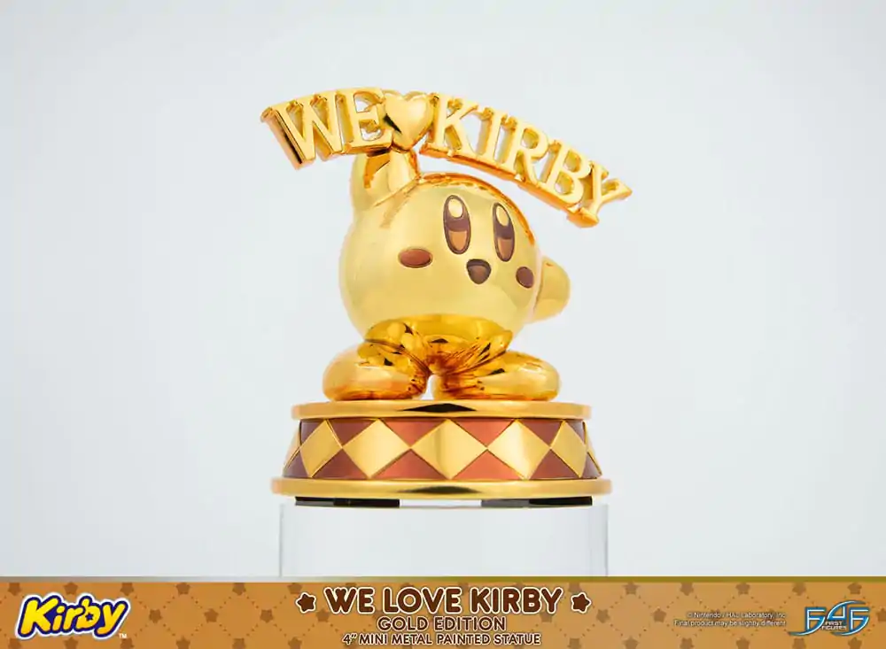 Kirby DieCast We Love Kirby Gold Edition szobor figura 10 cm termékfotó