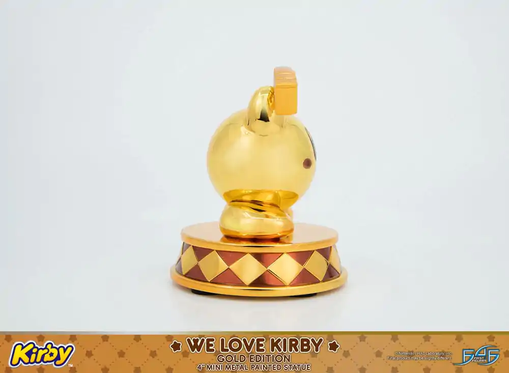 Kirby DieCast We Love Kirby Gold Edition szobor figura 10 cm termékfotó