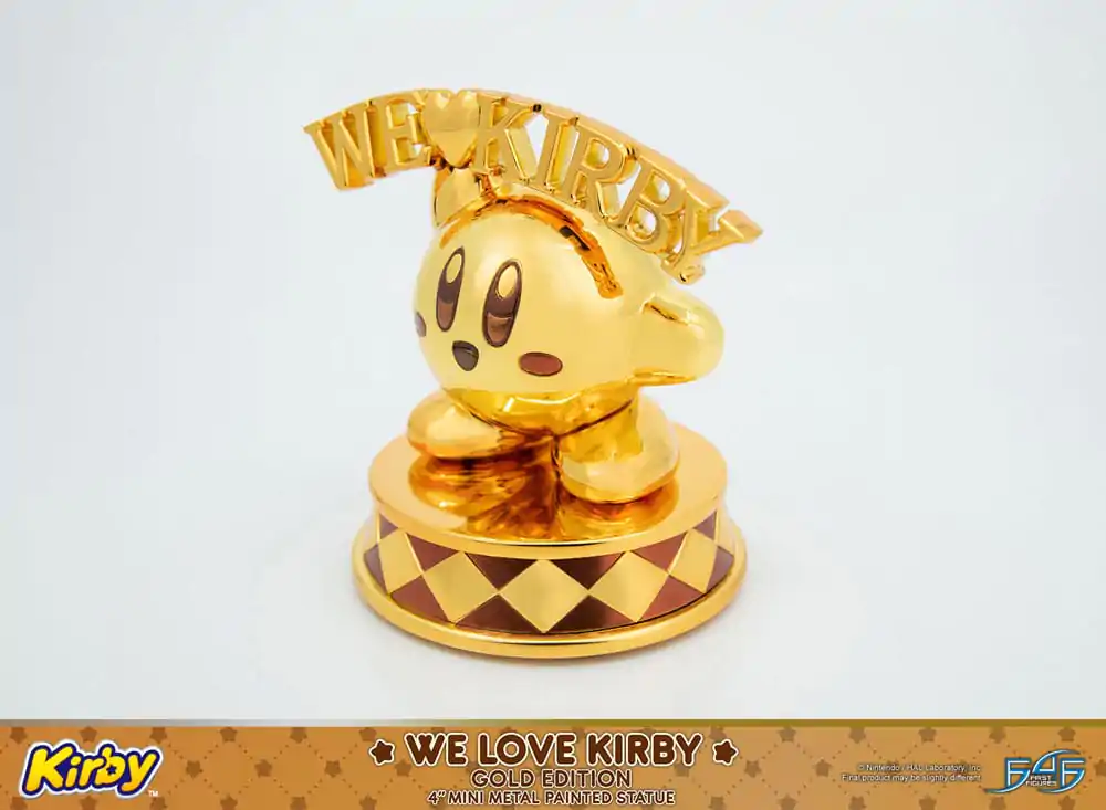 Kirby DieCast We Love Kirby Gold Edition szobor figura 10 cm termékfotó