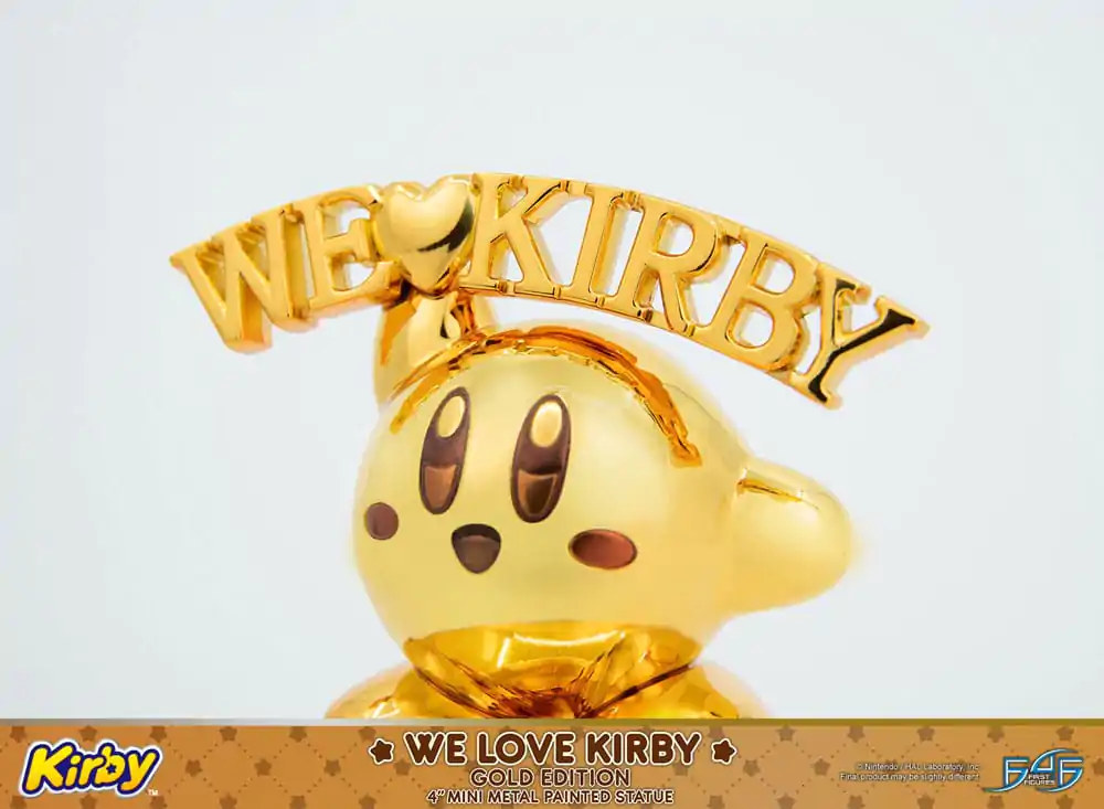 Kirby DieCast We Love Kirby Gold Edition szobor figura 10 cm termékfotó