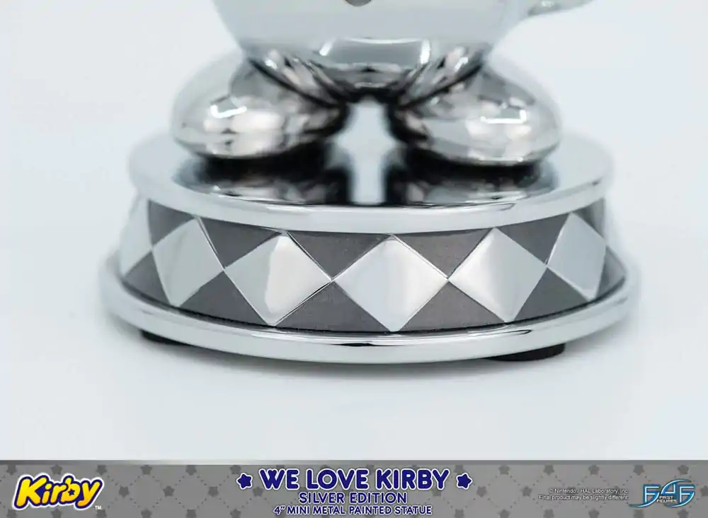 Kirby DieCast We Love Kirby Silver Edition szobor figura 10 cm termékfotó