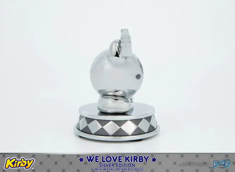 Kirby DieCast We Love Kirby Silver Edition szobor figura 10 cm termékfotó