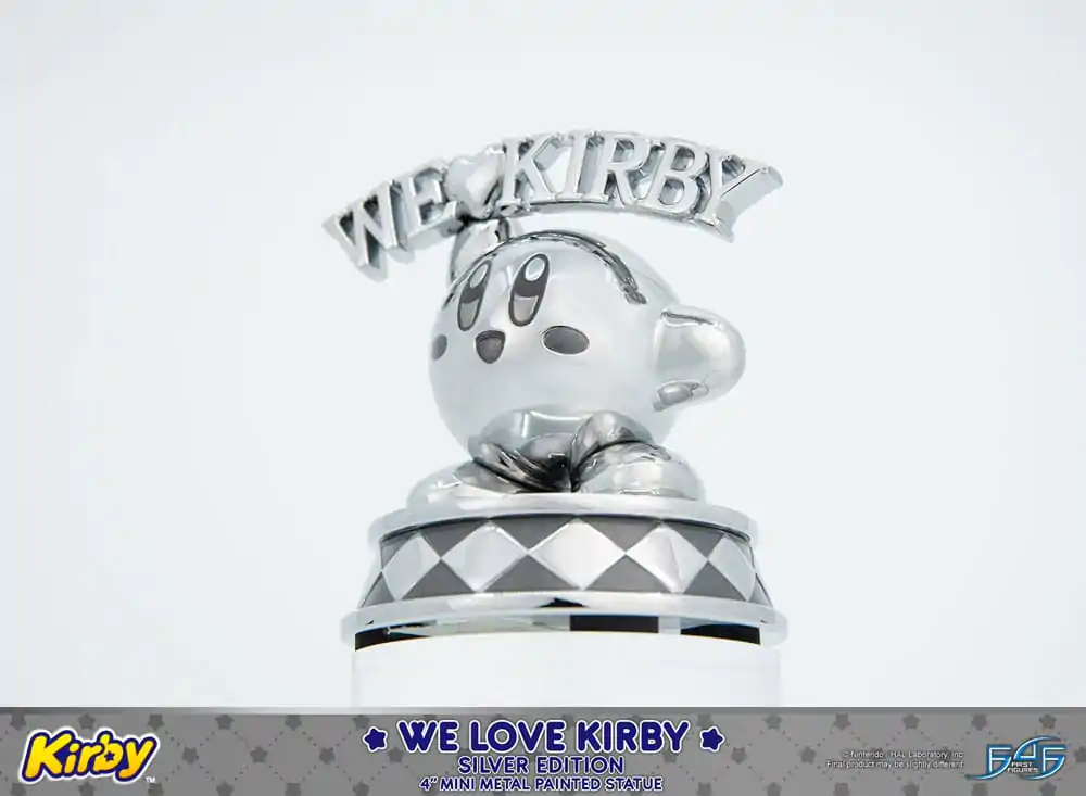 Kirby DieCast We Love Kirby Silver Edition szobor figura 10 cm termékfotó