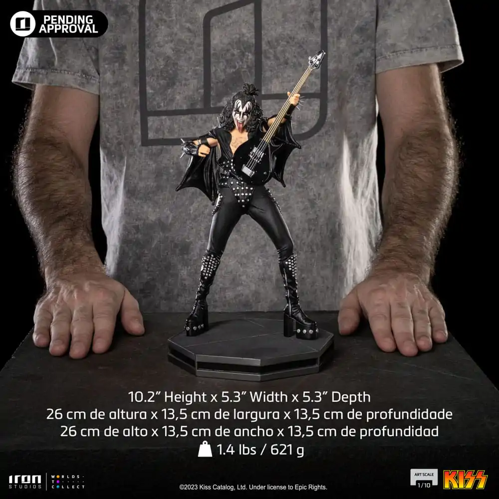 Kiss Art Scale 1/10 Gene Simons Limited Edtition szobor figura 26 cm termékfotó