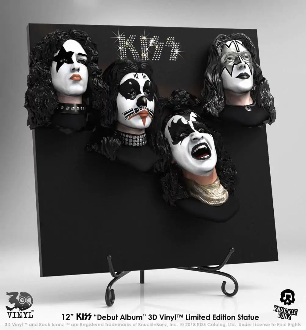 Kiss Debut Album 3D Vinyl szobor figura 30 cm termékfotó