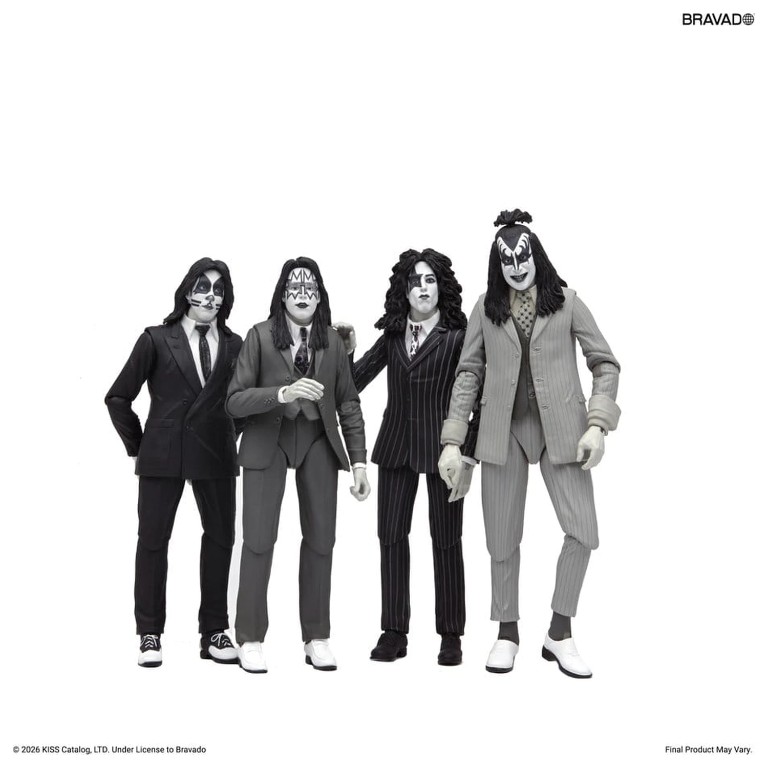 KISS Dressed to Kill Album Cover 4 db-os akciófigura csomag 18 cm termékfotó