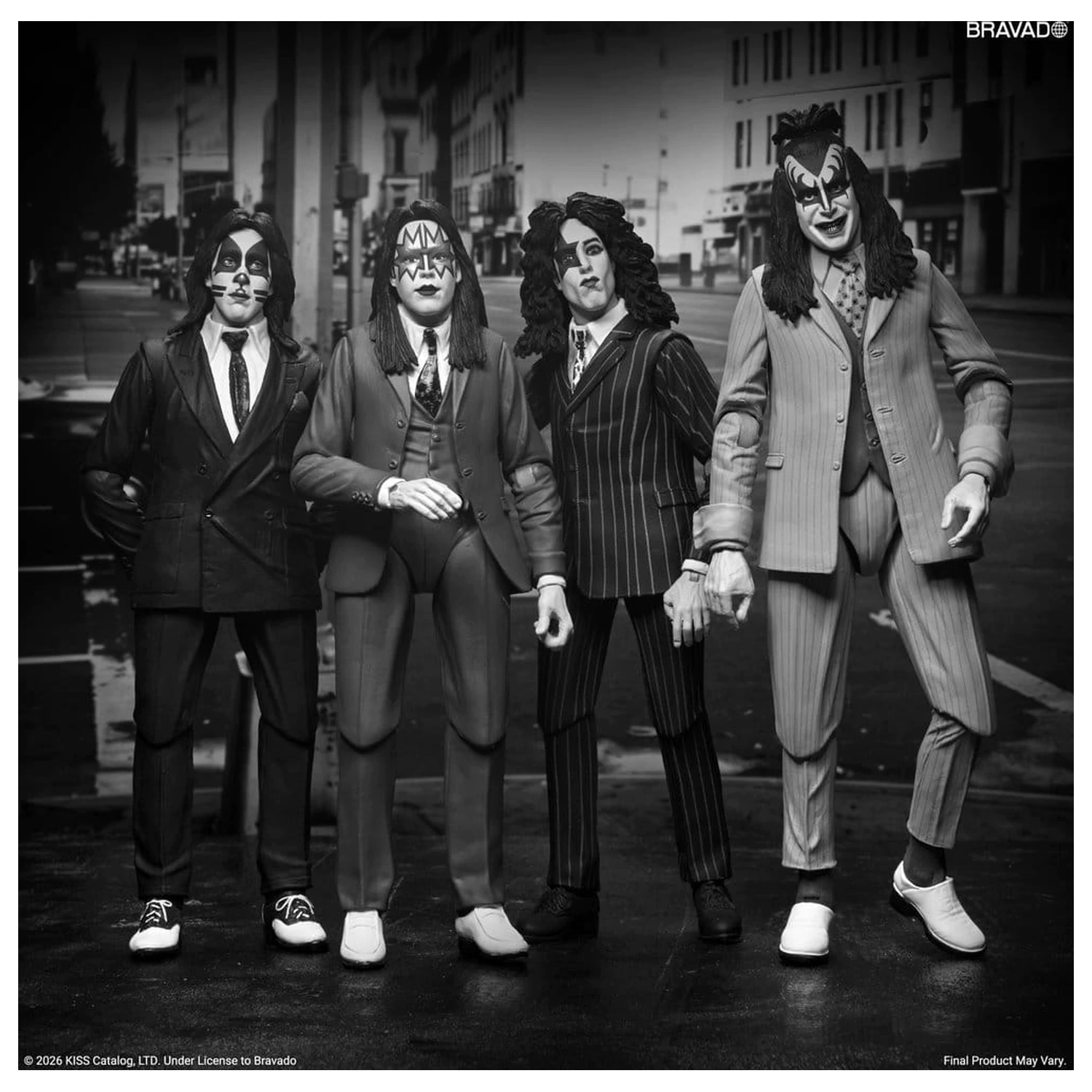 KISS Dressed to Kill Album Cover 4 db-os akciófigura csomag 18 cm termékfotó