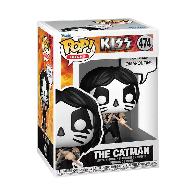 KISS Funko POP! Sayings Vinyl figura The Catman(R&amp;R All Night) 9 cm termékfotó