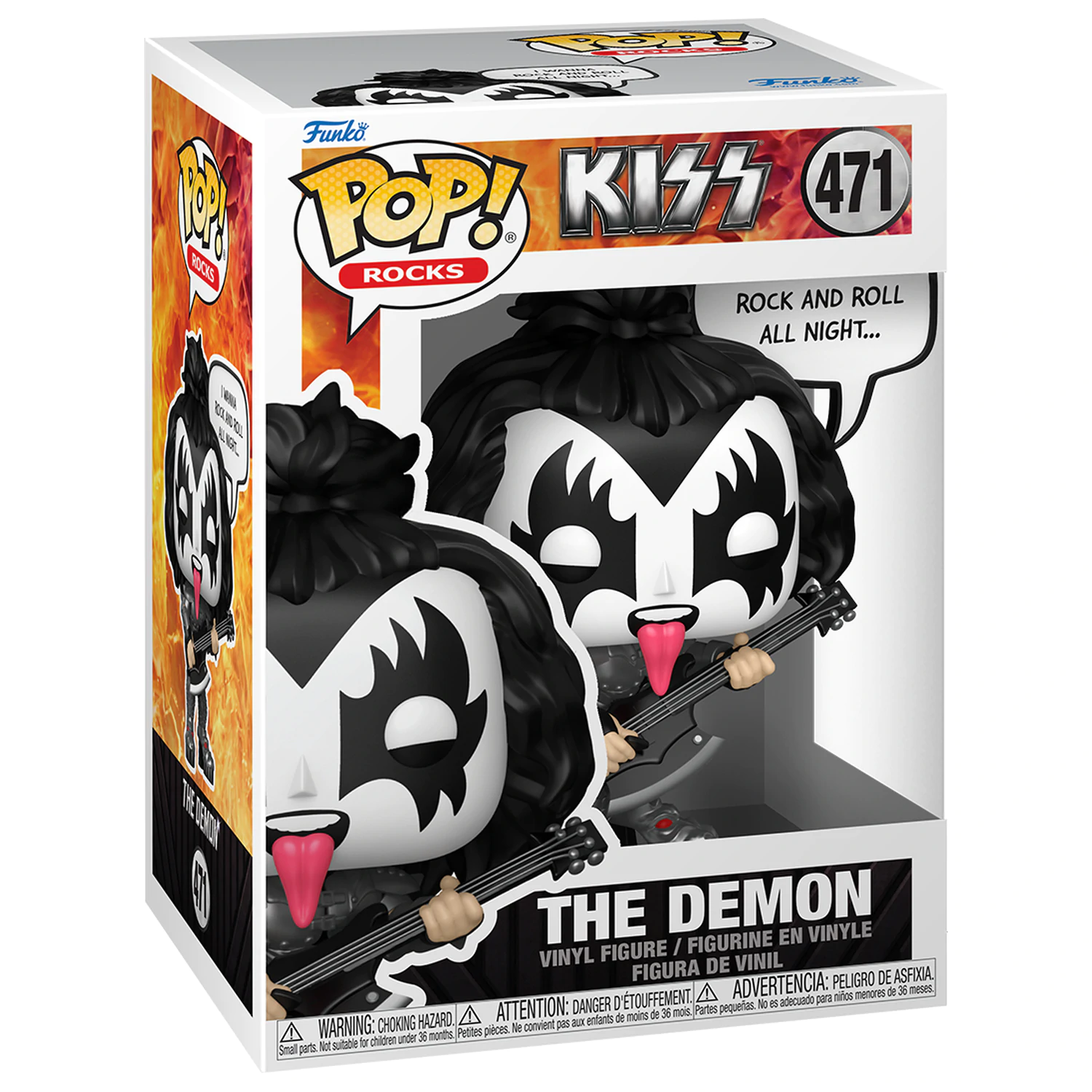 KISS Funko POP! Sayings Vinyl figura The Demon(R&R All Night) 9 cm termékfotó