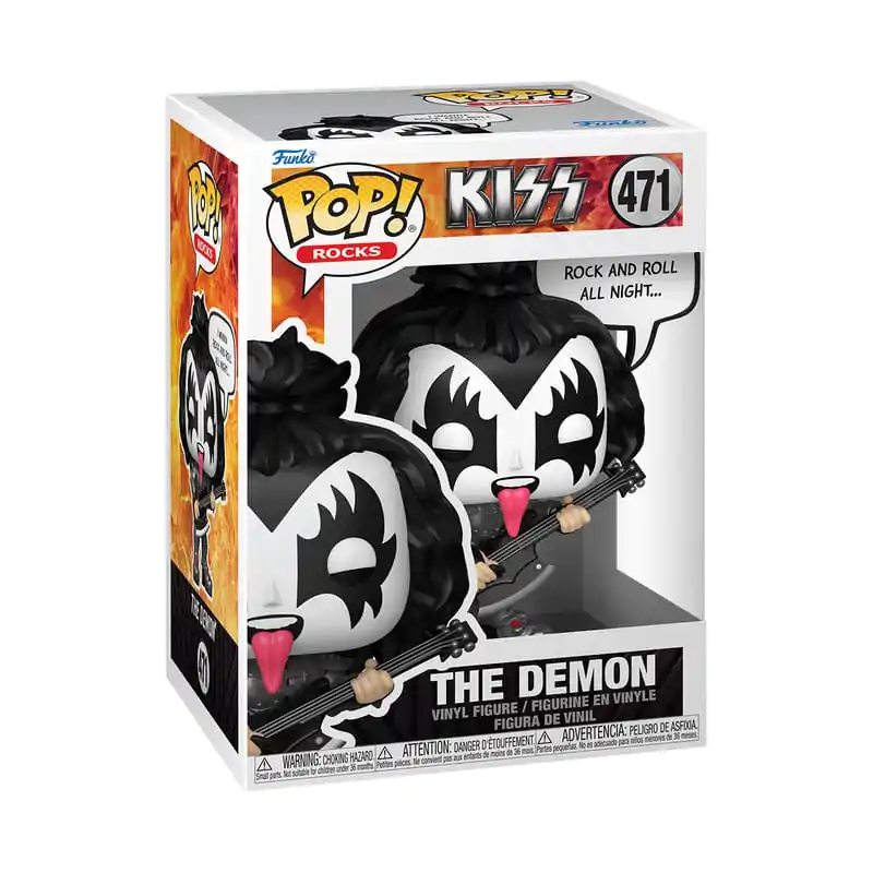 KISS Funko POP! Sayings Vinyl figura The Demon(R&amp;R All Night) 9 cm termékfotó