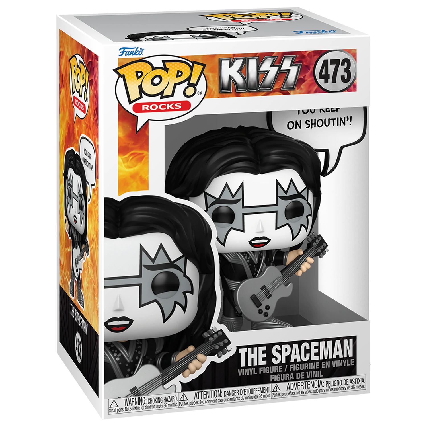 KISS Funko POP! Sayings Vinyl figura The Spaceman(R&R All Night) 9 cm termékfotó