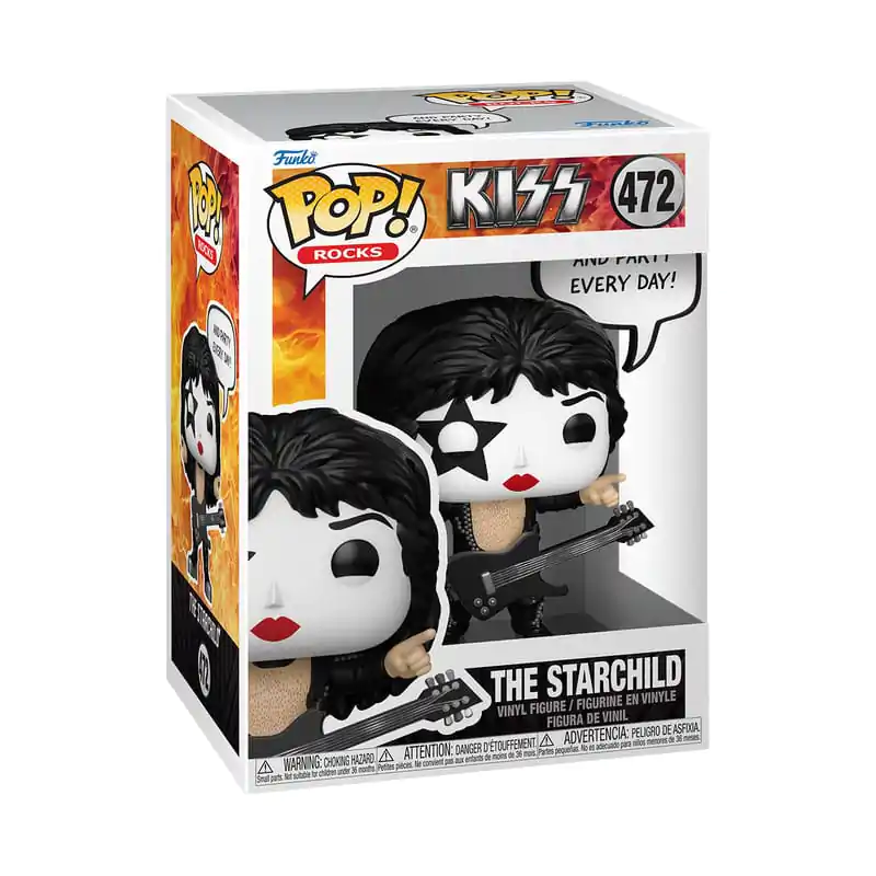 KISS Funko POP! Sayings Vinyl figura The Starchild(R&amp;R All Night) 9 cm termékfotó