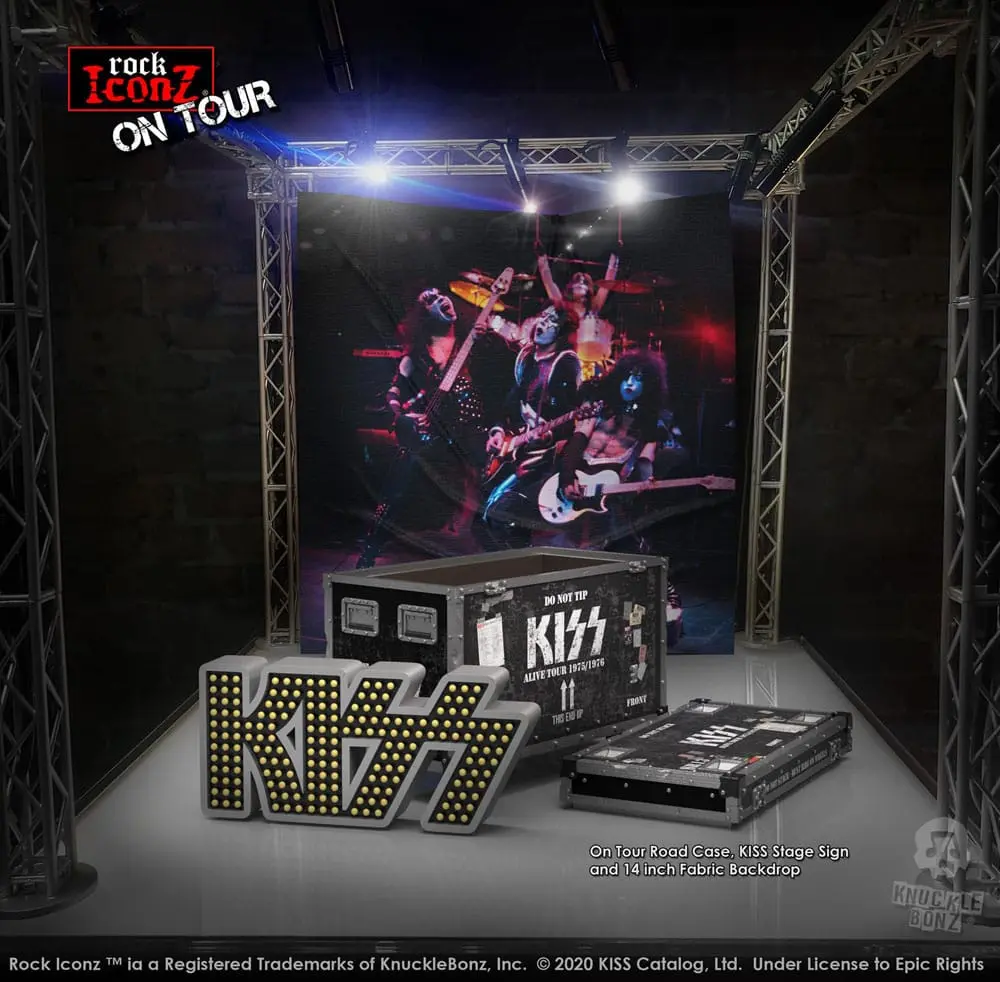 Kiss Rock Ikonz On Tour Road Case + Stage Backdrop SetAlive! Tour szobor figura termékfotó