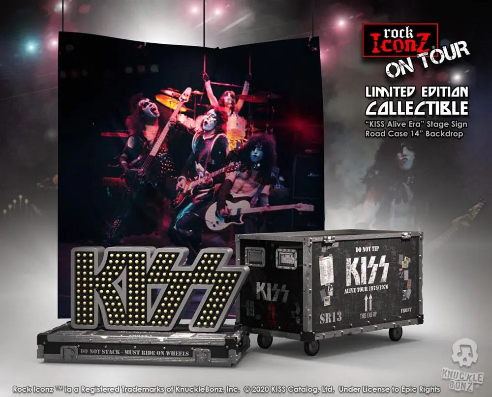 Kiss Rock Ikonz On Tour Road Case + Stage Backdrop SetAlive! Tour szobor figura termékfotó