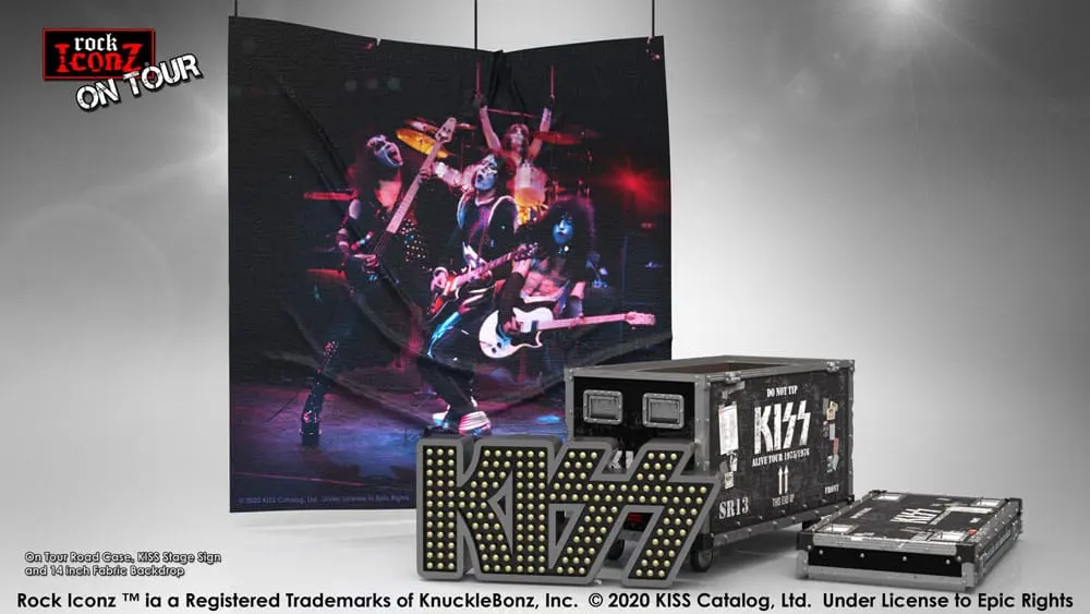 Kiss Rock Ikonz On Tour Road Case + Stage Backdrop SetAlive! Tour szobor figura termékfotó