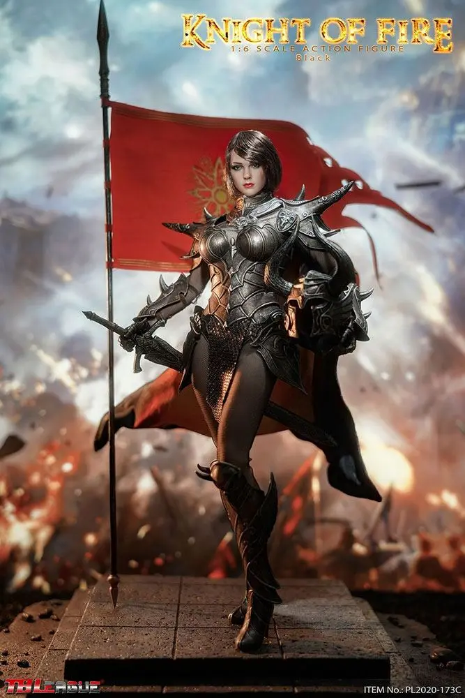 Knight of Fire 1/6 Black Edition akciófigura 30 cm termékfotó