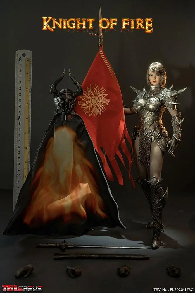 Knight of Fire 1/6 Black Edition akciófigura 30 cm termékfotó