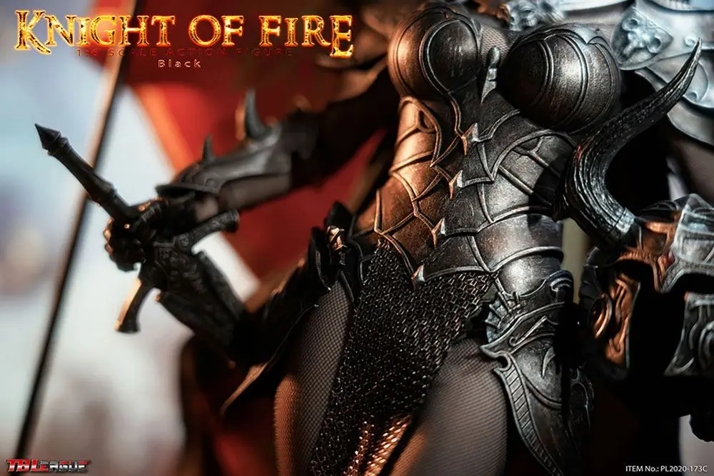 Knight of Fire 1/6 Black Edition akciófigura 30 cm termékfotó