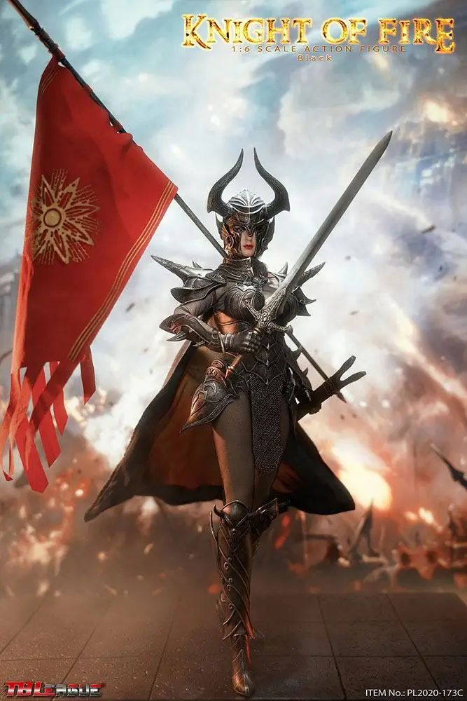 Knight of Fire 1/6 Black Edition akciófigura 30 cm termékfotó