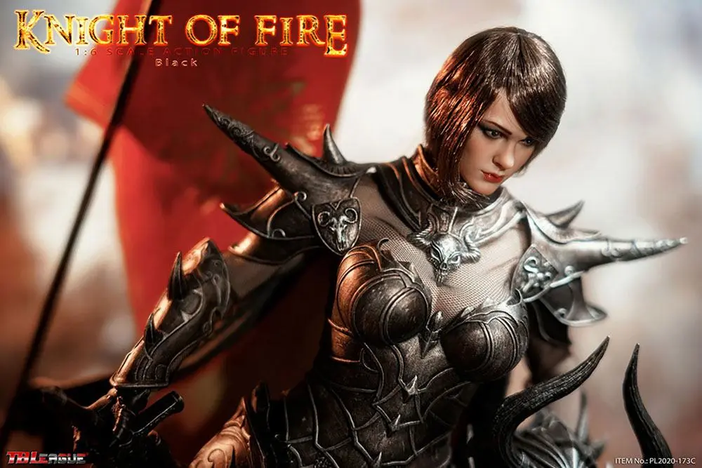 Knight of Fire 1/6 Black Edition akciófigura 30 cm termékfotó