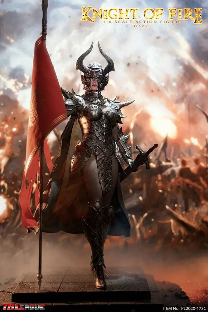 Knight of Fire 1/6 Black Edition akciófigura 30 cm termékfotó