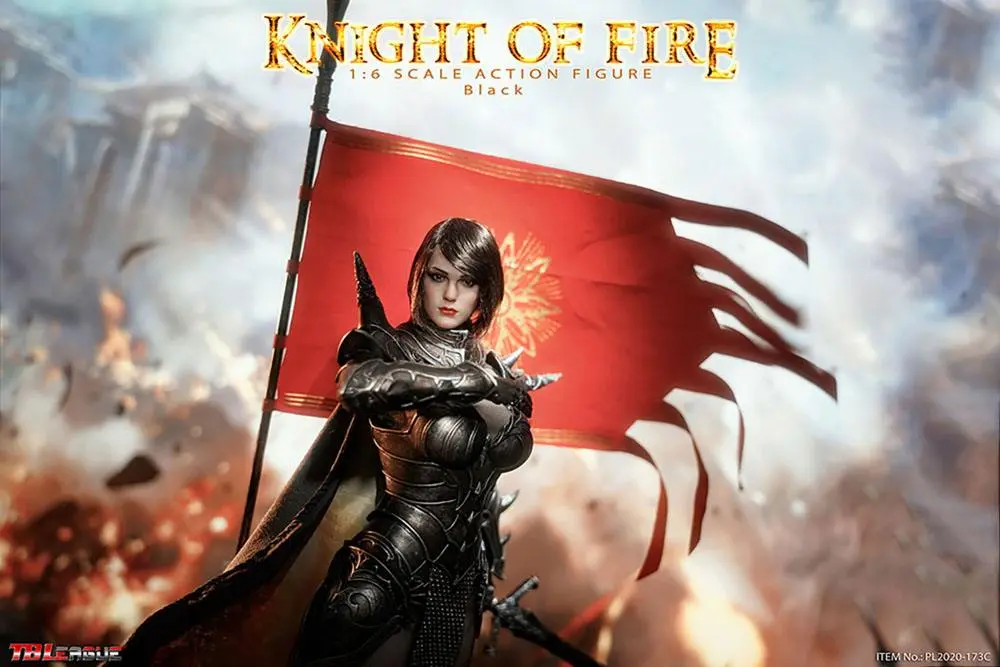 Knight of Fire 1/6 Black Edition akciófigura 30 cm termékfotó