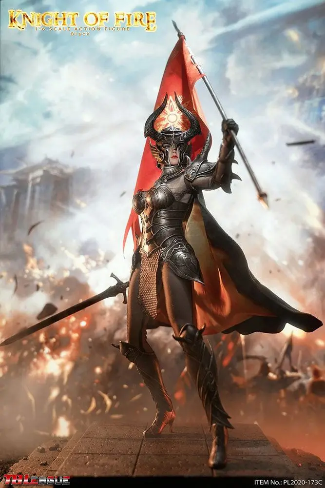 Knight of Fire 1/6 Black Edition akciófigura 30 cm termékfotó