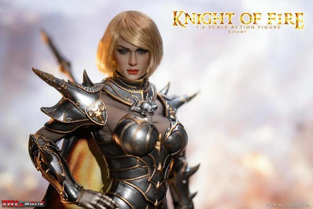 Knight of Fire 1/6 Silver Edition akciófigura 30 cm termékfotó