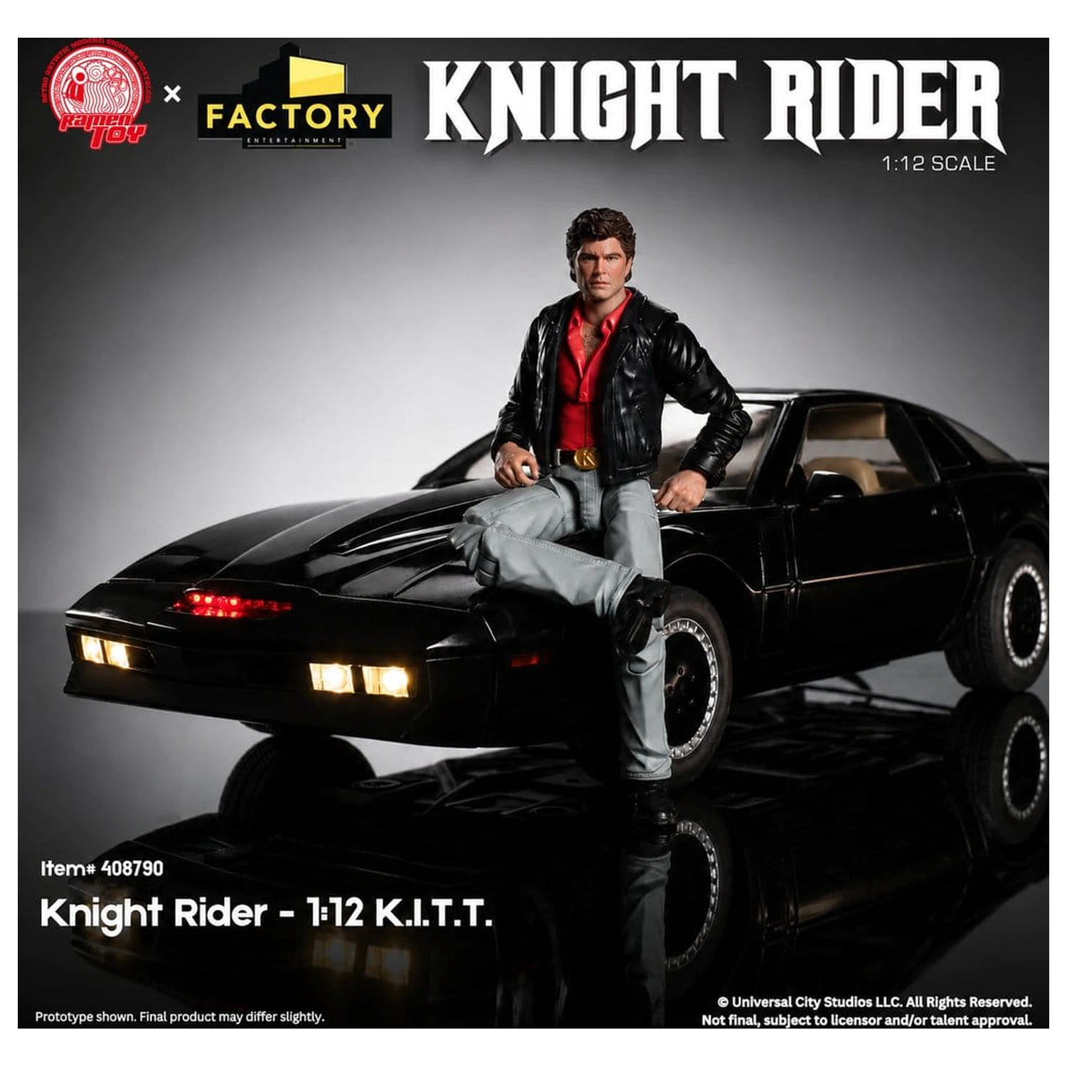 Knight Rider 1/12 K.I.T.T. with Michael Knight figura termékfotó