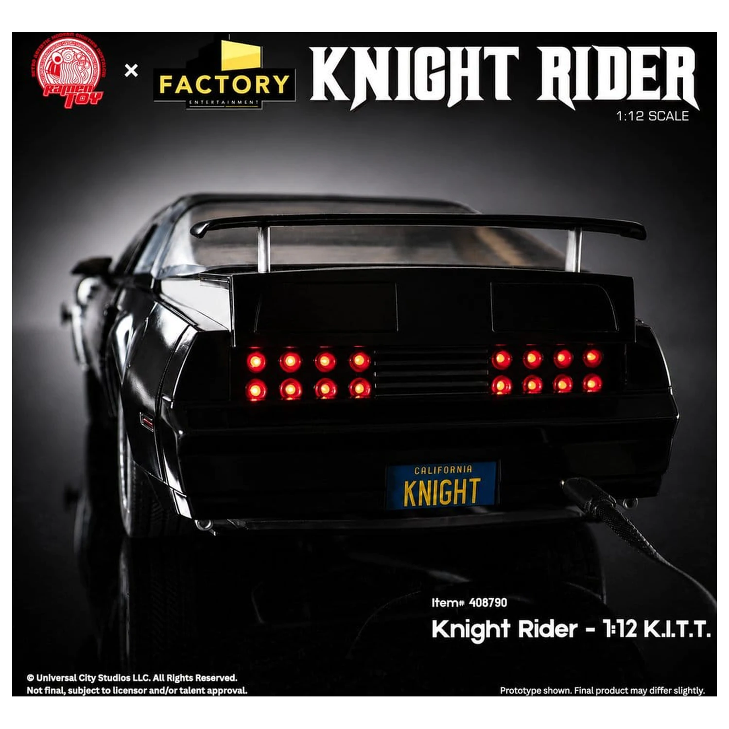 Knight Rider 1/12 K.I.T.T. with Michael Knight figura termékfotó