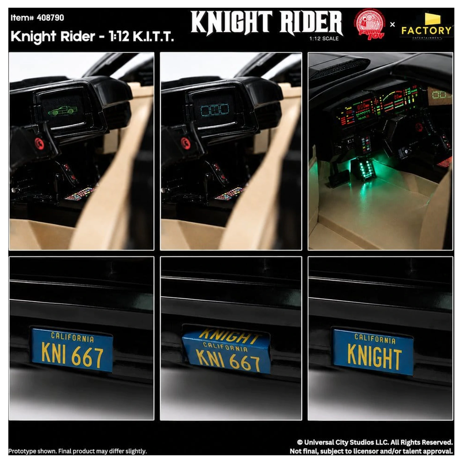 Knight Rider 1/12 K.I.T.T. with Michael Knight figura termékfotó