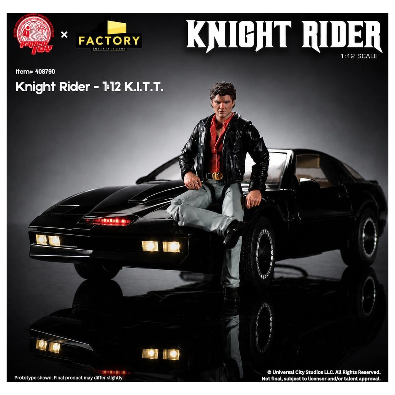 Knight Rider 1/12 K.I.T.T. with Michael Knight figura termékfotó