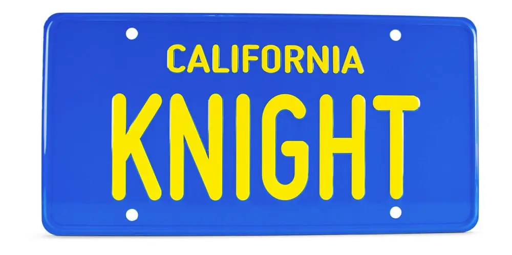 Knight Rider rendszám replika termékfotó
